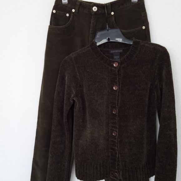 Express Bleus Corduroy Pants - Picture 7 of 9